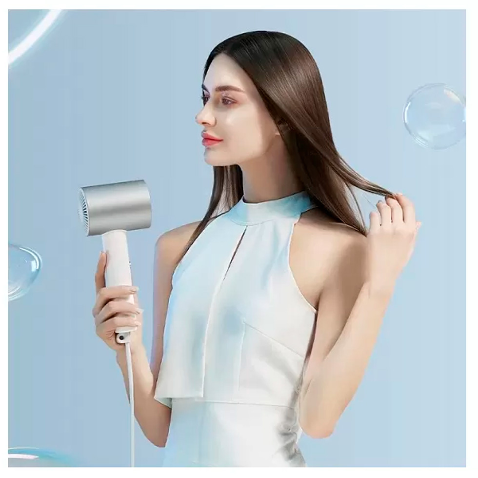 Uscator de par Xiaomi Ionic Hair Dryer H500 1800W Alb/Argintiu photo 5
