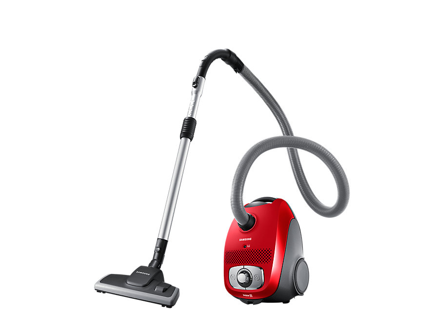 Aspirator cu sac Samsung VC24BVNJGRLEV / 2400W / Rosu photo 2