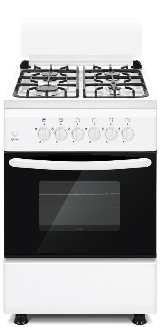 Газовая плита Eurolux 5040EW / 4 конфорок / 50 см / Белый photo 1 Газовая плита Eurolux 5040EW / 4 конфорок / 50 см / Белый photo 1