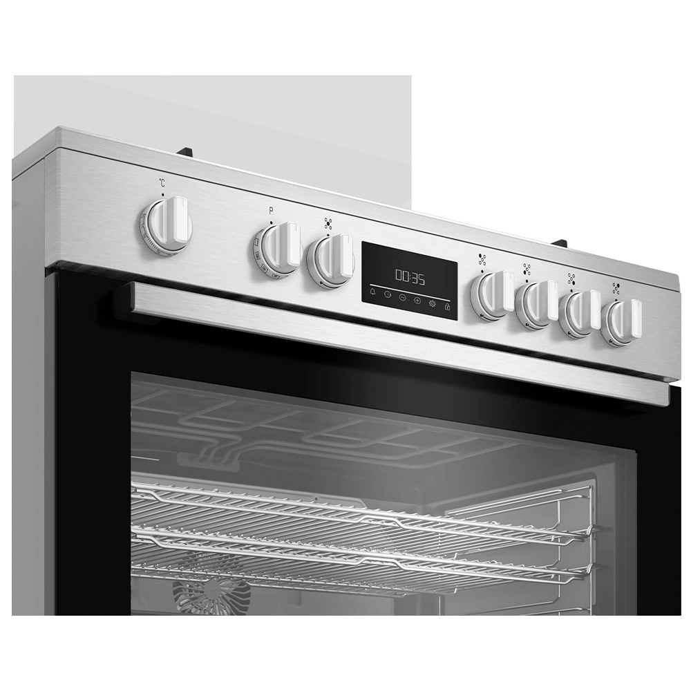 Газовая плита Beko BGM11226EX / 5 конфорок / 60 см / Нержавеющая сталь photo 4