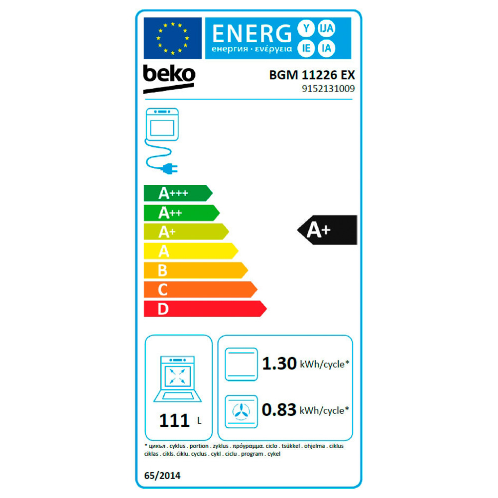 Газовая плита Beko BGM11226EX / 5 конфорок / 60 см / Нержавеющая сталь photo 6