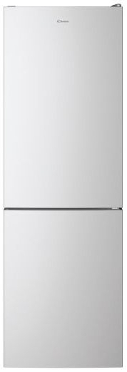 Frigider cu doua usi Candy CCE3T618FS / 342 l / 185 cm / F / Gri photo 1