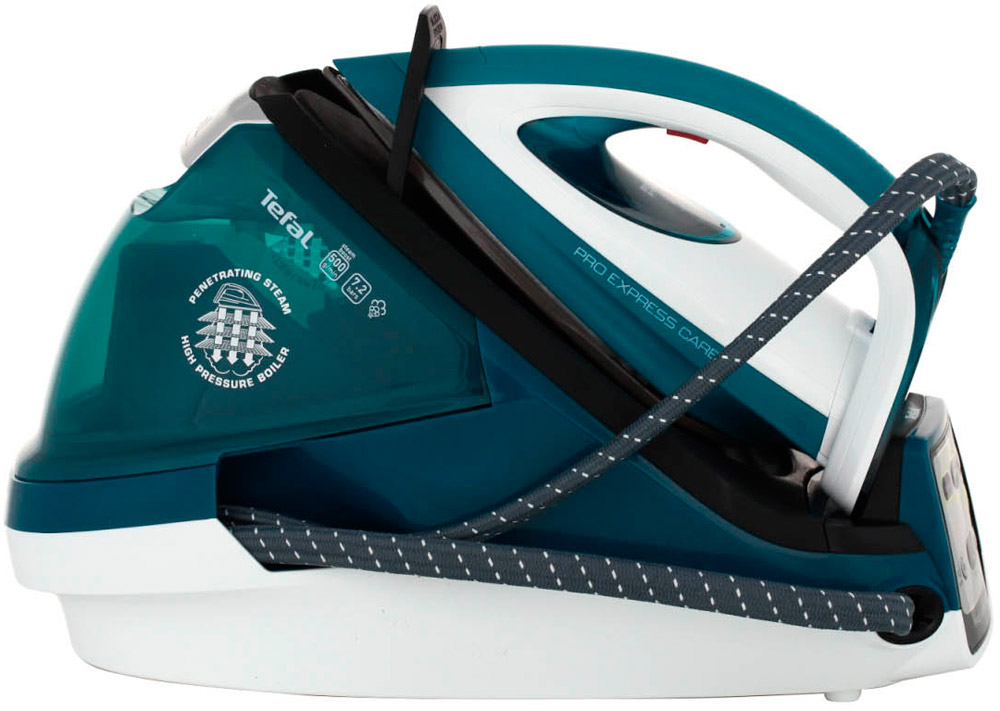 Утюг с парогенератором Tefal GV9070, 2400 Вт, 180 г/мин и более г/мин, 1600 мл, Зеленый/Белый photo Утюг с парогенератором Tefal GV9070, 2400 Вт, 180 г/мин и более г/мин, 1600 мл, Зеленый/Белый photo