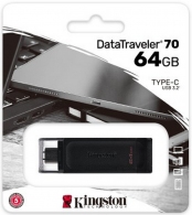 USB Флэш Kingston DataTraveler 70 64GB Black thumbnav 3