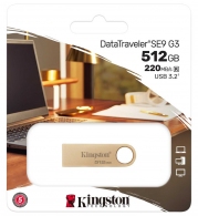 USB Flash Kingston Data Travel SE9 G3 512Gb Gold thumbnav 3