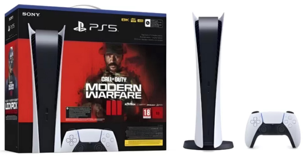Consola pentru jocuri Sony PlayStation 5 Digital Edition +1 Game COD MWIII photo 1