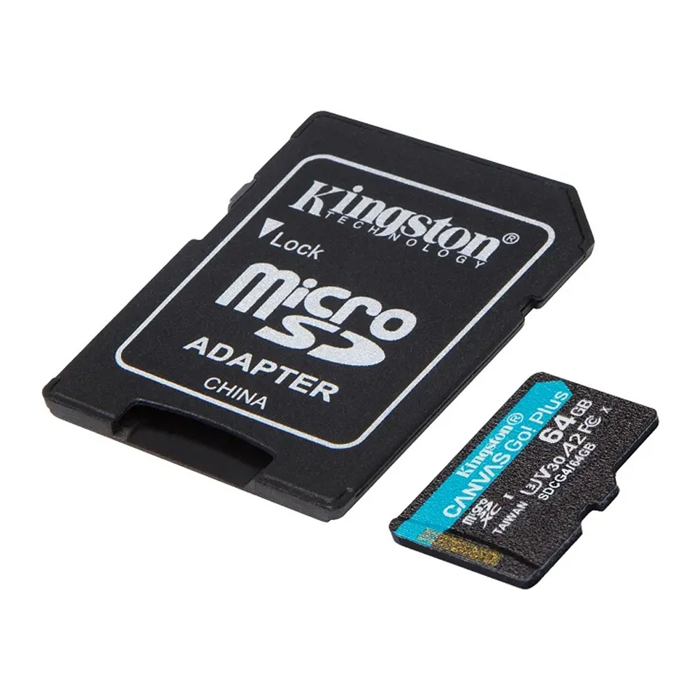 Карта памяти MicroSD Kingston 64GB microSDXC Canvas Go! Plus Gen4 (Class 10 UHS-I U3 (V30) photo 2