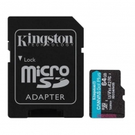 Карта памяти MicroSD Kingston 64GB microSDXC Canvas Go! Plus Gen4 (Class 10 UHS-I U3 (V30) thumbnav 1
