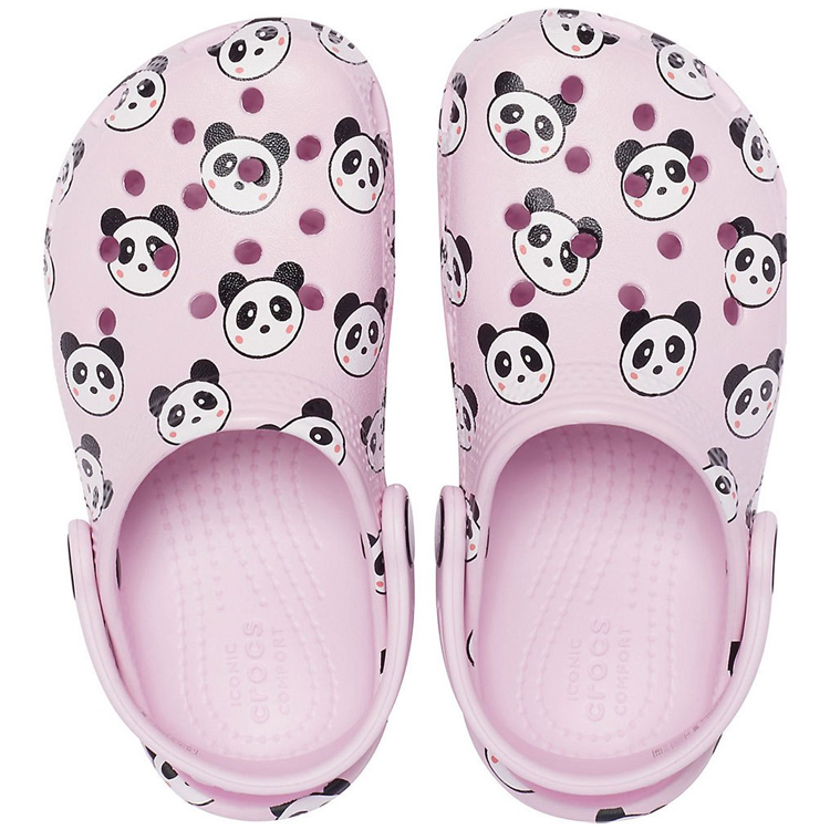 Slapi Crocs Panda Print Clog K photo 5