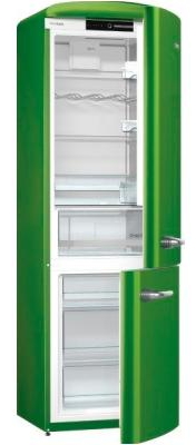 Frigider cu doua usi Gorenje ORK192GR / 322 l / 194 cm / A++ / Verde photo 5