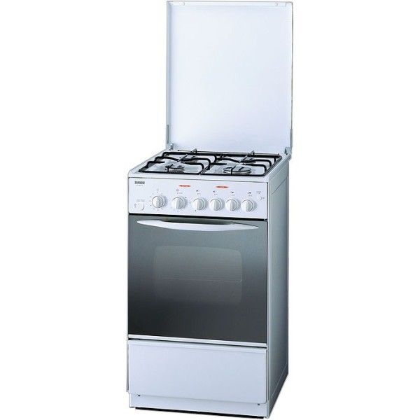 Газовая плита Zanussi ZCG053GW / 4 конфорок / 55 см / Белый photo 1