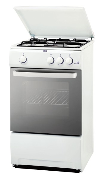 Газовая плита Zanussi ZCG552GW / 4 конфорок / 50 см / Белый photo 1