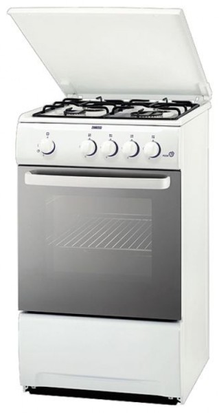 Газовая плита Zanussi ZCG554GW / 4 конфорок / 50 см / Белый photo 1