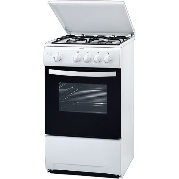 Газовая плита Zanussi ZCG55AGW / 4 конфорок / 50 см / Белый photo 1 Газовая плита Zanussi ZCG55AGW / 4 конфорок / 50 см / Белый photo 1