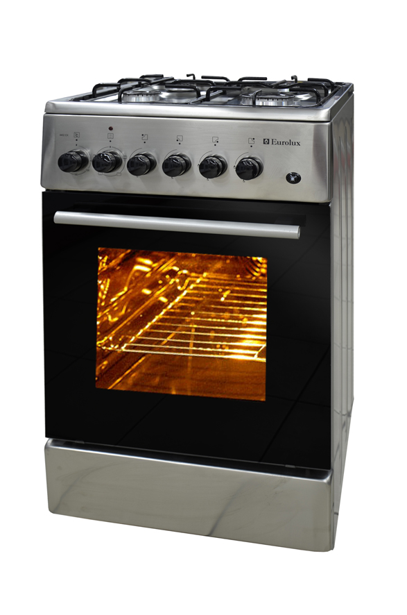 Plita de gaz Eurolux 4402GX / 4 arzatoare / 50 cm / Inox photo 1