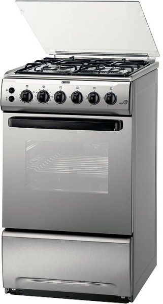 Газовая плита Zanussi ZCG55BGX / 4 конфорок / 50 см / Нержавеющая сталь photo 1 Газовая плита Zanussi ZCG55BGX / 4 конфорок / 50 см / Нержавеющая сталь photo 1