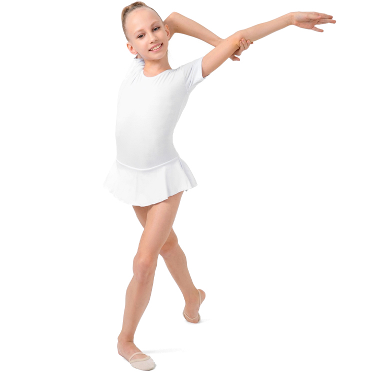 Costum p/u gimnastica Grace Dance Leotard / 28 / Alb photo 5