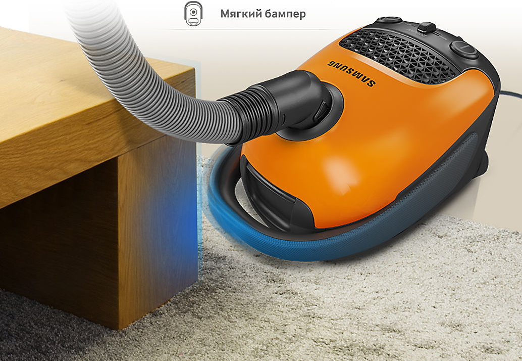 Пылесос с мешком Samsung VC20F30WDHL / 2000Вт / Оранжевый photo 7