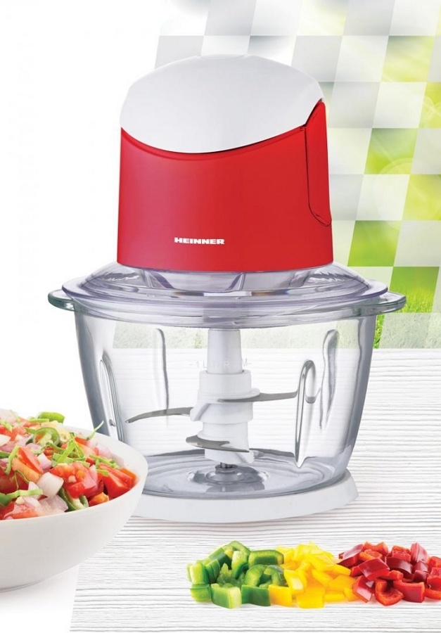 Maruntitor Heinner HMCK500WHR, 1000 ml, 500 W, 1 trepte viteza, Rosu photo 2