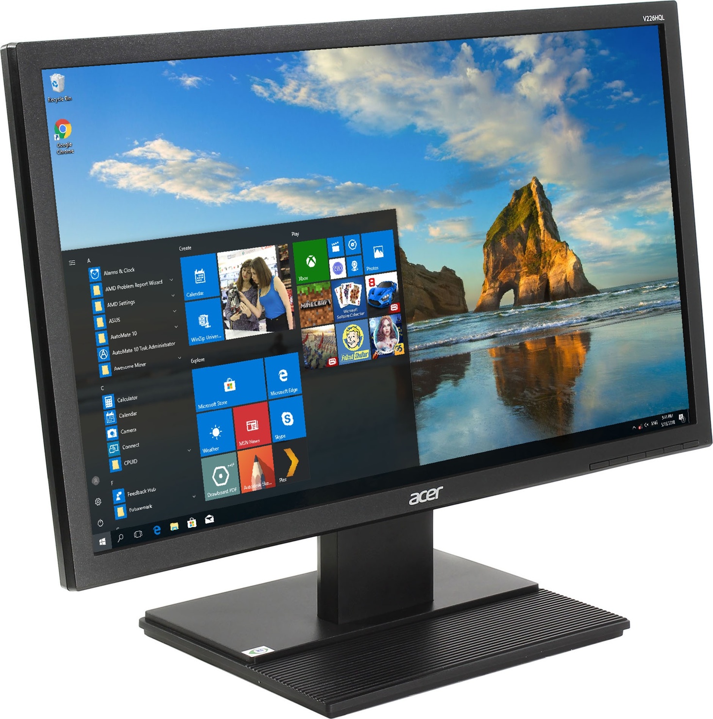 Монитор Acer V226HQLBID photo 2