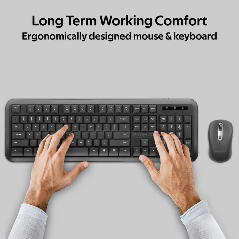 Tastatura + mouse fara fir Promate ProCombo 6 / Membrana photo 7
