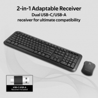 Tastatura + mouse fara fir Promate ProCombo 6 thumbnav 5