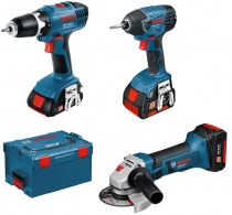 Set de instrumente  Bosch GWS 18V-LI + GDR 18V-LI +GSR 18 V-Li + L-BOXX, 0615990CL1 thumbnav 1
