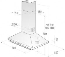 Вытяжка купольная Gorenje DK63CLI thumbnav 3