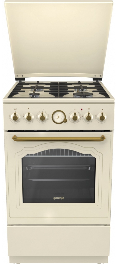 Газовая плита Gorenje K52CLI / 4 конфорок / 50 см / Бежевый photo 1 Газовая плита Gorenje K52CLI / 4 конфорок / 50 см / Бежевый photo 1