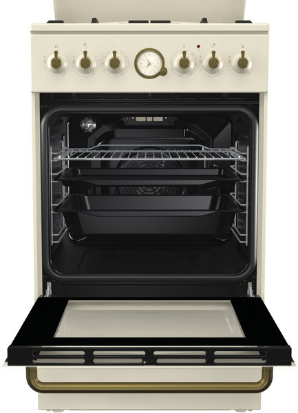 Газовая плита Gorenje K52CLI / 4 конфорок / 50 см / Бежевый photo 3