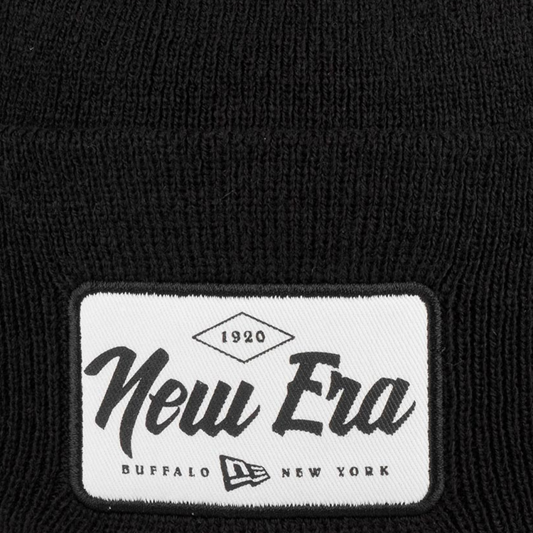 Caciula New Era Wide Cuff Patch Knit One size Negru photo 4