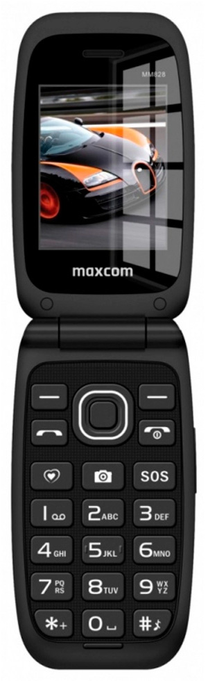Кнопочный телефон Maxcom MM828BLK photo Кнопочный телефон Maxcom MM828BLK photo