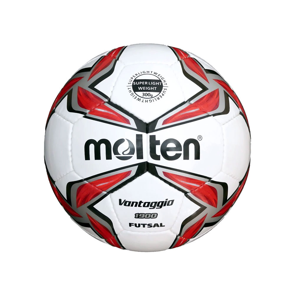 Minge futsal Molten F9V1900-LR / Marimea 4 / Alb-rosu-gri photo 1