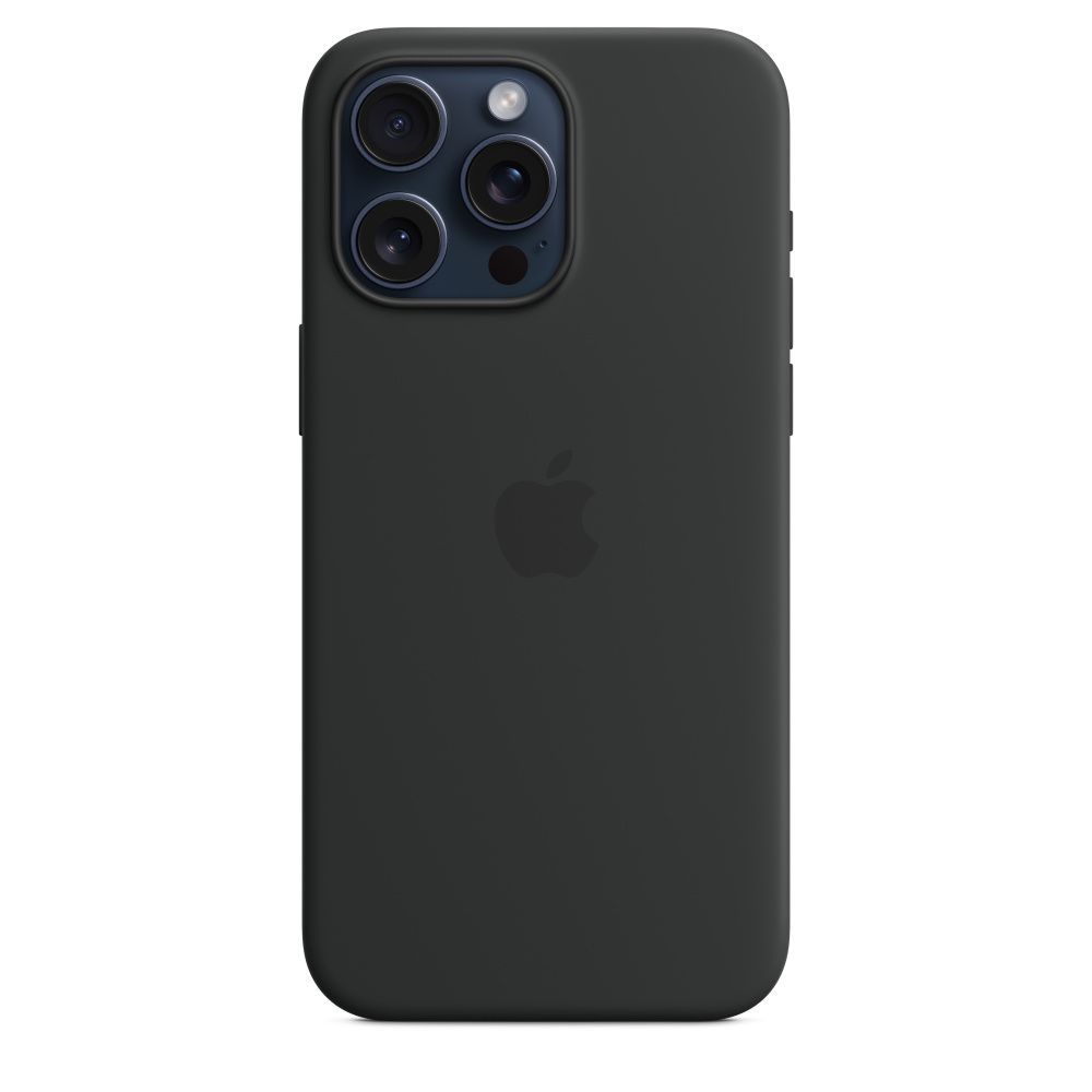Husa Pentru smartphone Apple iPhone 15 Pro Max Silicone Case Black (MT1M3ZMA) Negru photo 2