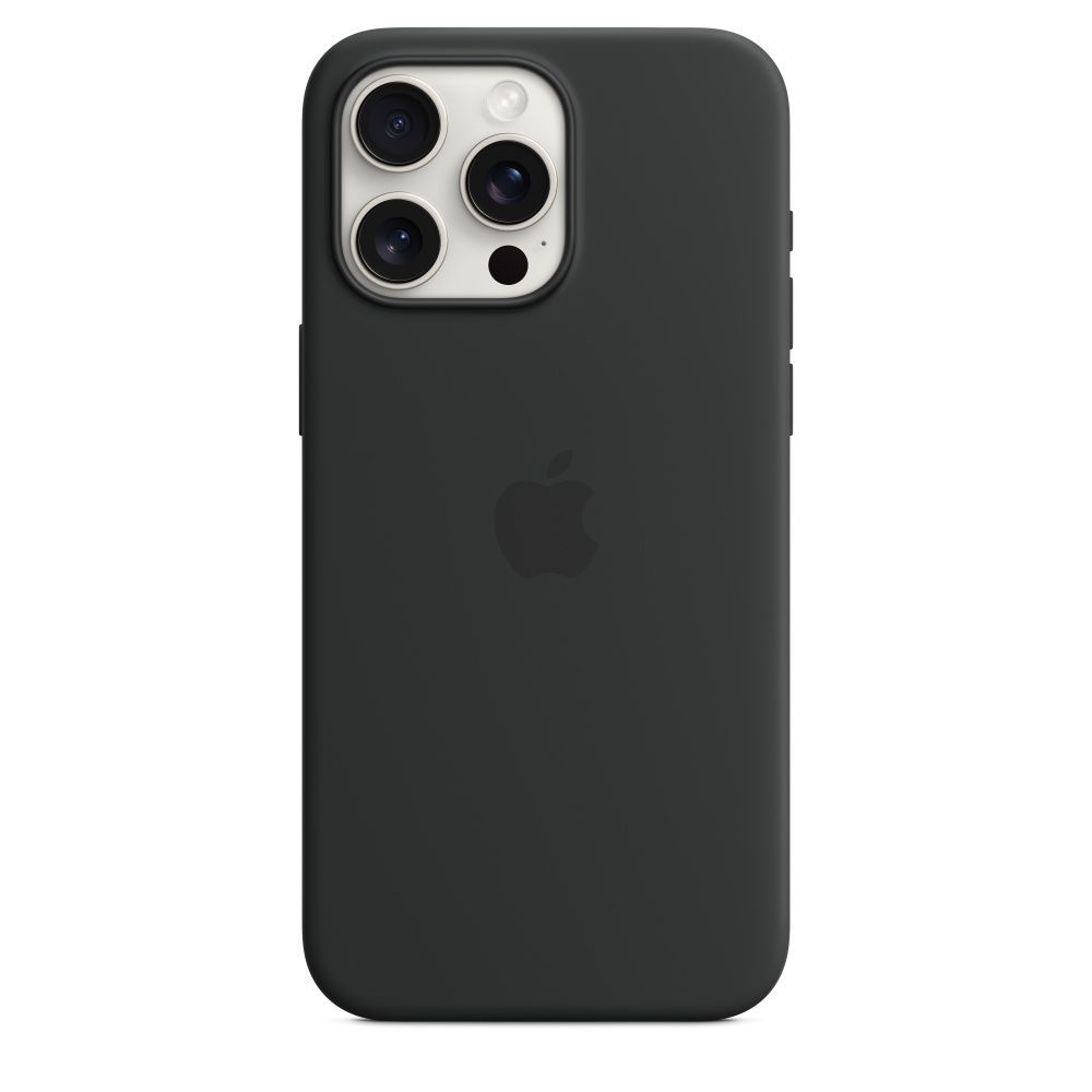 Husa Pentru smartphone Apple iPhone 15 Pro Max Silicone Case Black (MT1M3ZMA) Negru photo 3