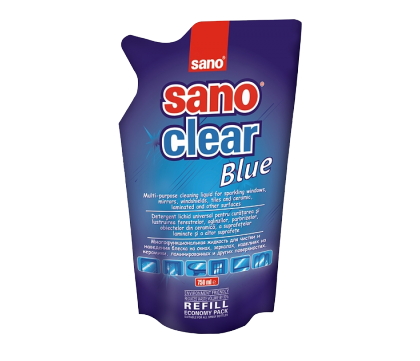 Solutie p/u ferestre Sano clearblue750ml photo 1