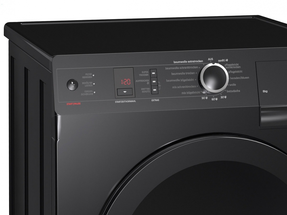 Сушильная машина Gorenje D8565NB / 8 кг / A++ / Черный photo 2