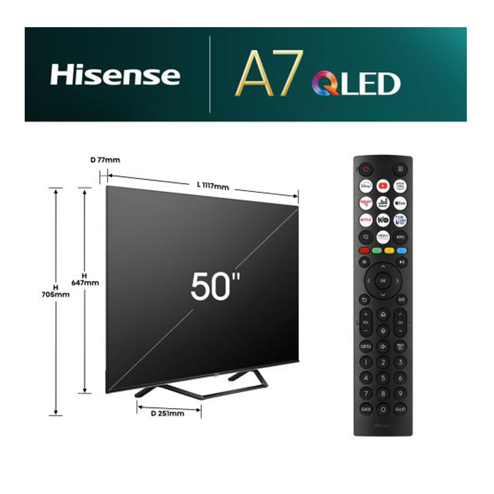 Televizor Hisense 50A7NQ / 50" / QLED / UHD 4K photo 8