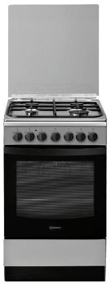 Газовая плита Indesit IS5G8CHX/PO/1 / 4 конфорок / 50 см / Нержавеющая сталь photo 1