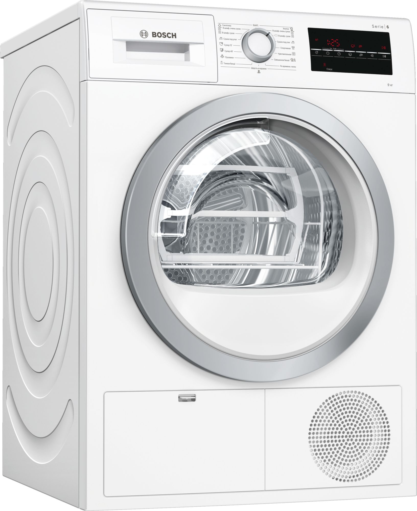 Masina de uscat rufe Bosch WTG86401OE / 9 kg / / Alb photo 1