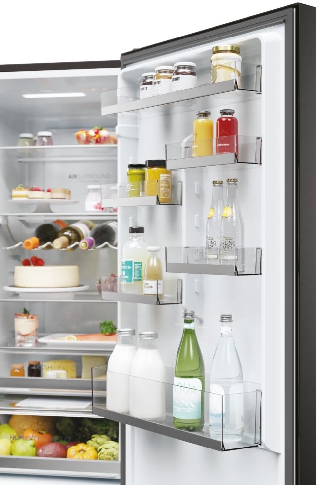 Frigider cu doua usi Haier HDW5620CNPD / 377 l / 200 cm / C / Gri photo 6