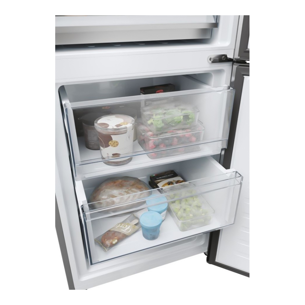 Frigider cu doua usi Haier HDPW5618CNPK / 352 l / 185 cm / C / Gri photo 6