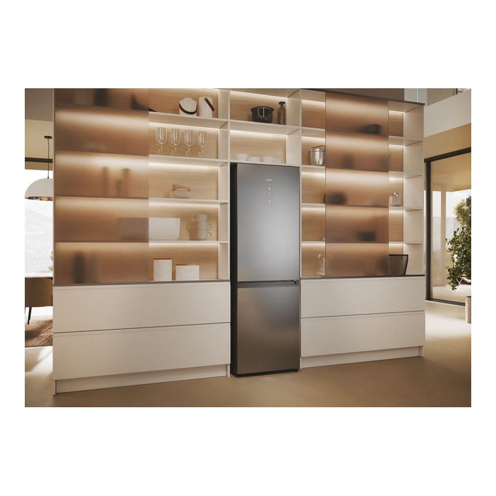 Frigider cu doua usi Haier HDPW5618CNPK / 352 l / 185 cm / C / Gri photo 8