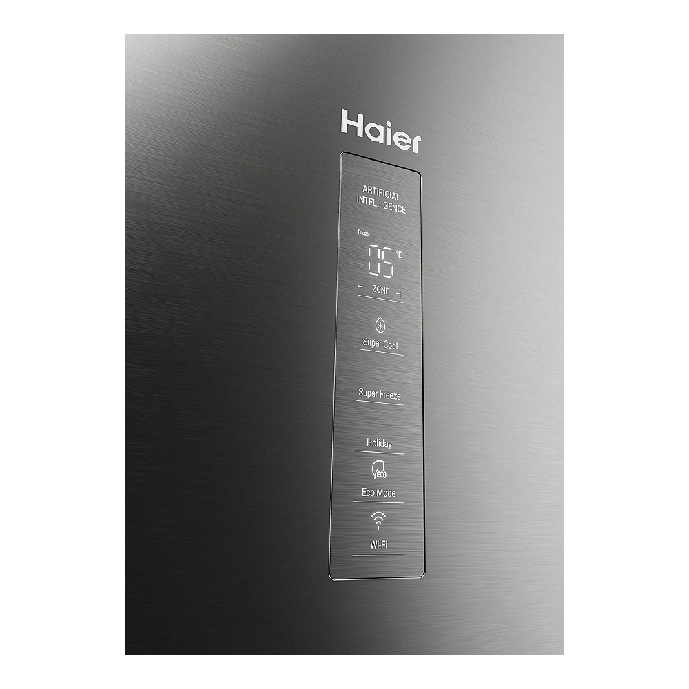 Холодильник двухдверный Haier HDPW5620CNPK / 406 л / 205 см / C / Серый photo 5
