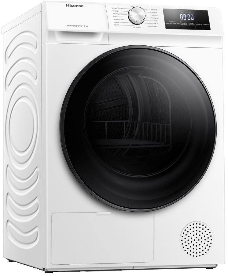 Masina de uscat rufe Hisense DHQA902U/PL / 9 kg / A++ / Alb photo 2