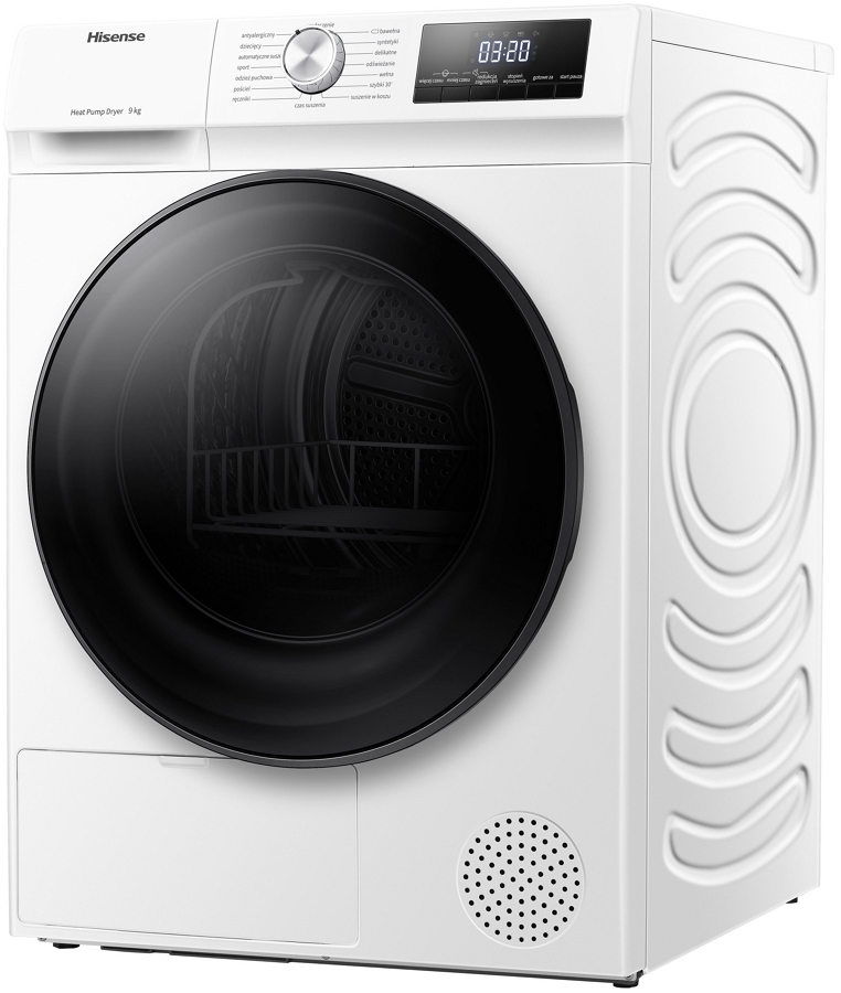 Masina de uscat rufe Hisense DHQA902U/PL / 9 kg / A++ / Alb photo 3