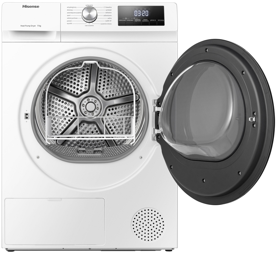 Masina de uscat rufe Hisense DHQA902U/PL / 9 kg / A++ / Alb photo 4