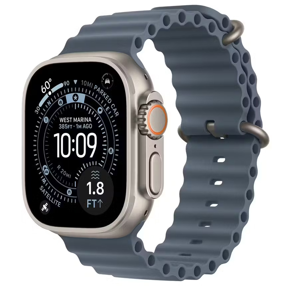 Ceas inteligent Apple Watch Ultra 3 GPS + Cellular 49mm Black Titanium Case with Black/Charcoal Trail Loop - S/M photo 2