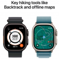 Ceas inteligent Apple Watch Ultra 3 GPS + Cellular 49mm Black Titanium Case with Black/Charcoal Trail Loop - S/M thumbnav 5