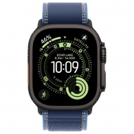 Ceas inteligent Apple Watch Ultra 3 GPS + Cellular 49mm Natural Titanium Case with Blue/Bright Blue Trail Loop - M/L thumbnav 2